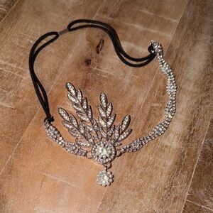 Elegant Silver Crystal Headband